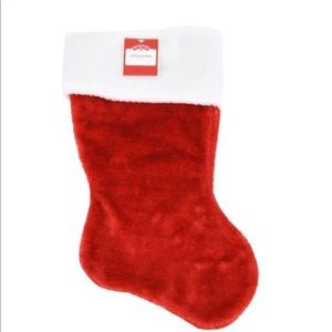 17.5" RED Plush Stocking 7 For $14